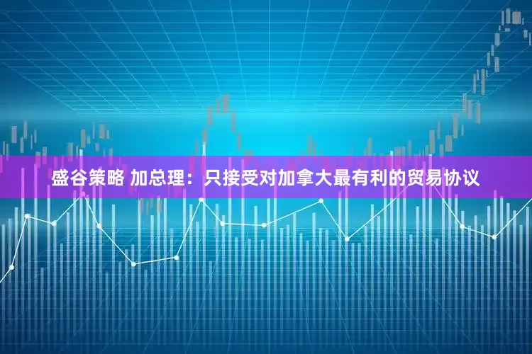 盛谷策略 加总理：只接受对加拿大最有利的贸易协议